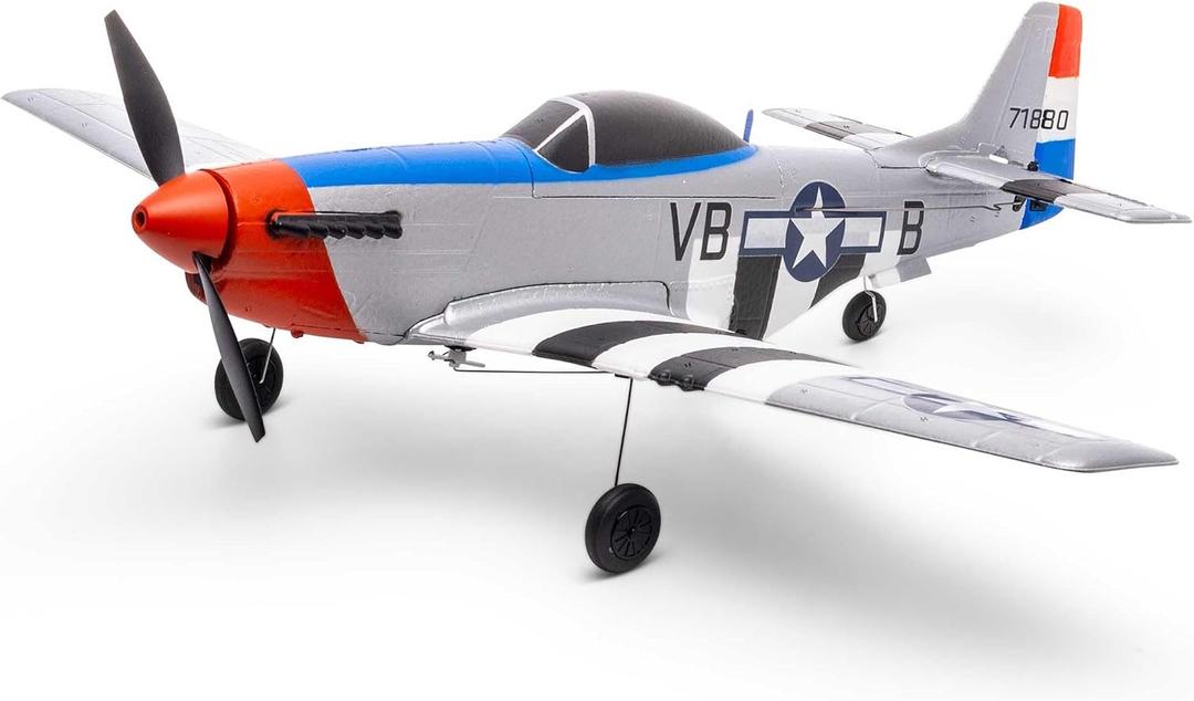 HobbyZone RC Airplane P-51D 450mm RTF (Battery and Charger Included) HBZ-1251, Ultra-micro