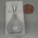 HAIZEEN 13ounce/ 380 ml Clear Glass Olive Oil Dispenser Bottle - Oil & Vinegar Cruet with Pourers and NO Funnel Needed - Olive Oil Carafe Decanter for Kitchen and BBQ (12.8 Ounces)