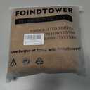 Foindtower Textured Boucle Throw Pillow Covers Accent Solid Pillow Cases Cozy Soft Decorative Couch Cushion Case for Chair Sofa Bedroom Living Room Home Decor, 20 x 20 Inch,Tobacco