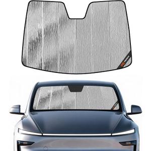Pigenius Windshield Sun Shade for Tesla Model Y 2025-2026 New Body Style, Front Window Sunshade - Safeguard