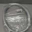 Bling Diamond Steering Wheel Cover, Leather Steering Wheel Covers for Women Girls with Crystal Rhinestones, Breathable, Anti-Slip Universal Fit 14.5-15 Inch Bling Car Accessories(Silver)