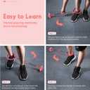 Mumba Kids Foldable Ankle Skip Ball Flash Jump Colorful Sports Swing Ball Boys Girls Toys, Fitness Jump Rope Fat Burning Game for Adults and Children