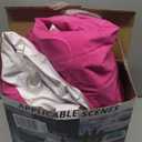 Inflatable Kids Travel Bed Toddler Air Mattress Set, Portable Blow Up Mattress Sleeping Bed Cot with Bed Rails and Electric Pump Ideal for Road Trip (Rose Red), 62" X 40" X 12"