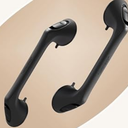 2 Pack 16 Inch Elderly Heavy Duty Shower Handle, Seniors Grab Bars for Bathtubs, Suction Cup Removable Handrails, Safety Bathroom Grip for Handicap (Black)
