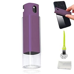 3 Pack 3 in 1Fingerprint Proof Screen Cleaner Tool, Touchscreen Electronic Screen Cleaner, All in One Cleaning Kit with Microfiber and Soft Fiber Flannel for All Phones, Laptop,TV and Tablet Screens (Blue)
