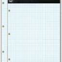 Mr. Pen- Graph Paper, 2 Pack of 55 Sheets, 8.5"x11", 4x4 (4 Squares Per Inch), 3-Hole Punched, Graphing Paper, Grid Paper Pad, Math Graph Paper Pad, Drafting Paper, Computation Pads, Square Paper