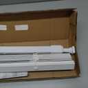 UNISHADES No Drill Blinds for Windows 1" Vinyl L-Shaped Slats Cordless Mini Blinds for Home, for Window Size 22" W × 36" H White