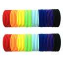 2 x Girls Strong Elastic Hair Ties Bands Women No Metal Braided Rubber Hair Bands Ouchless Hair Elastics Ties for Ponytail (8Multicolor 80PCS)