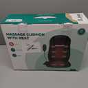 Snailax Vibration Back Massager with Heat, Seat Massager with 8 Vibrating Motors & 5 Modes, Chair Massager Cushion, Massage Pad for Chair, Office, Gifts for Lover (Black)