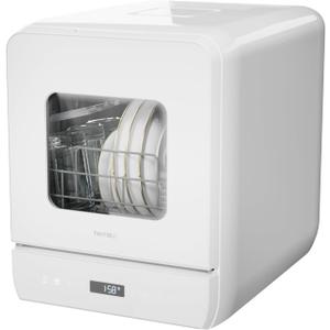 Hermitlux Countertop Dishwasher, 6 Wash Programs Slim Size Portable Dishwasher