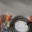 hygger -Free Aquarium Water Change Kit Metal Faucet Connector Fish Tank Vacuum Siphon Gravel Cleaner with Long Hose 33FT Drain & Fill (33 Foot(Pack of 1))