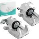 1J0615423B 1J0615424B Rear Disc Brake Caliper 2PCS Assembly Without Bracket for Audi TT Quattro 2000-2006, Volkswagen Jetta 2000-2005 1.8L 1.9L 2.0L 2.8L 3.2L Rear Driver and Passenger Side