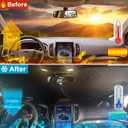 PIMCAR Windshield Sun Shade for 2015-2024 2025 Ford Edge SUV, Premium 310T Reflective Polyester, Foldable Heat Blocker-Beat Summer Heat & Keep Interior Cool