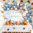 178 pcs Pumpkin Baby Shower Decorations Blue Balloons Set Fall Pumpkin Party for Boys A Sweet Little Pumpkin is On the Way Autumn Baby Shower Boy Garland Arch Kit