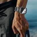 2 x Fullife 2-Pack Compatible with Apple Watch Series 11/10 Case for Men Women, Hard PC Case with Tempered Glass Apple Watch Screen Protector for 42mm 46mm iWatch 11/10 Cover (Black+Space grey)