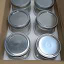 6PCS Wide Mouth Mason Jars 16oz with Airtight Lids and Bands, Canning Jars with Crystal Glass for Food Storage, Spice Jars, Canning, DIY Projects, Jam, Jelly, Honey, Preserving, Drinking