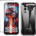 Case for Doogee Blade 10 Max Phone case with Tempered Glass Screen Protector,Silicone Soft Flexible Bumper Shockproof TPU Protective Cover-Clear