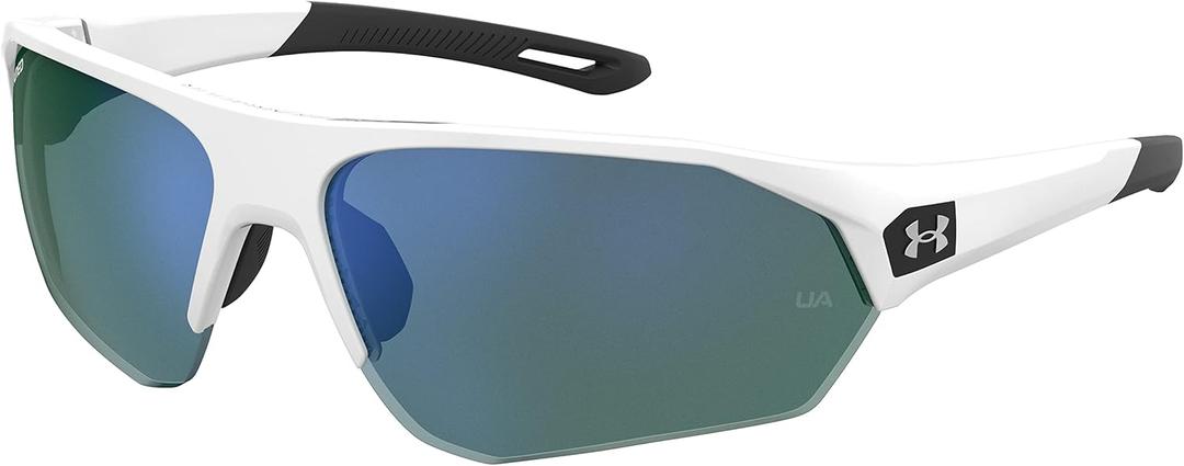 Under Armour Men's Playmaker Wrap Sunglasses (White/Black)