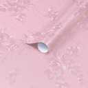 Dimoon 17.7''x393.7''Pink Peel and Stick Wallpaper Gothic Floral Wall Paper Contact Paper Closeout Renter Friendly Modern Self Adhesive(393.7''x17.7'', Pink Floral Textured)