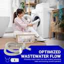 BlueStars AEM73732901 Washer Drain Hose - Compatible with LG Kenmore Washer - Replaces AEM74053001 AEM74073303 MEJ62685201 2702257 PS8749199 AP5783629 5215EA1001A AEM73653001 AEM73732903