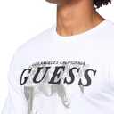 GUESS Men's Eco Foil Box Tee (Large, Pure White)