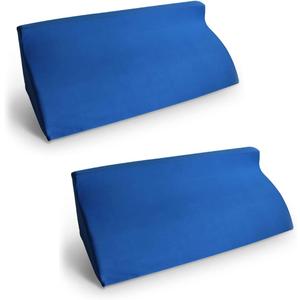 Triangular Mat, Triangular Pillow, Cushion, Set of 2, Supports Body Retention, R-Shaped, Nursing Care, Support, Stretch, Removable Cover, Washable, 23.6 x 9.8 x 7.9 inches (60 x 25 x 20 cm), (Bule)