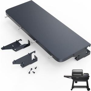 BBQ-PLUS Front Shelf for Traeger Woodridge, Side Table Replacement Parts for All P.A.L. Traeger Pellet Grills BAC762, Durable Metal Grill P.A.L. Pop-and-Lock Accessory for Food Prep & Storage
