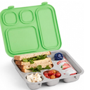Elk and Friends Kids/Toddler Stainless Steel Bento Lunch Box + Silicone Lid
Leak-Resistant | Lunch Container | Removable Lid | 4 Compartments | Dishwasher Safe