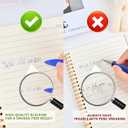 Bulk Pens -50-Pack Black Ink Pens - 1.0mm Medium Nib, Smooth Writing Non-Bleeding Ballpoint Pens, Retractable Click Pens (Black Ink)