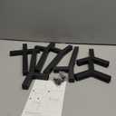 SHAINFUN Elevated Dog Bowl Stand for Medium Large Breeds, Adjustable Width for 7-10.6" Wide Bowls, 11" Tall Holder, 2-in-1 Raised Feeder (Bowl Not Included)