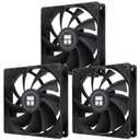 Thermalright TL-C12C X3 CPU Fan 120mm Case Cooler Fan, 4pin PWM Silent Computer Fan with S-FDB Bearing Included, up to 1550RPM Cooling Fan3 Quantities