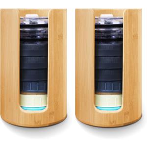 Wide Mouth Mason Jar Lid Organizer- Leak-Proof and Space-Saving (2pcs)