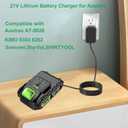 21V Lithium Battery Charger for Aoetree,Somorei,StarVal,SHINTYOOL,SEYVUM,EKACO,AKQIY,Cub TIK Electric Cordless Leaf Blower Battery Charger Replacement AC Power Cord ETL Listed