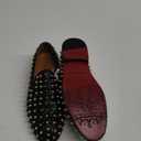 Men's Studded Loafers Spikes Rivets Luxury Dress Wedding Party Prom Shoes (8, Black Gold)