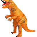 Inflatable Dinosaur Costume Adult&Kid, Blow Up Inflatable Trex Costume for Halloween Themed Party Cosplay Kids Size