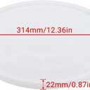 Gartful Rolling Tray Mold for Resin, Large Round Serving Tray Mold with Edges, Plate Silicone Epoxy Casting Mold for Agate Tray, Serving Board, DIY Jewelry Holder, Fruit Snack Tray, Home Decoration