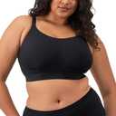 Elomi Women's Downtime Non-Wired and Wireless Bralette (40J, Black)