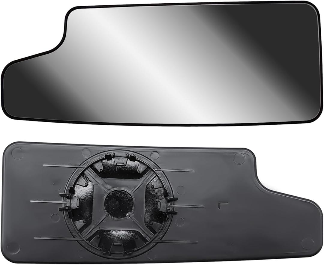 Replacement Driver Left Side Door Towing Mirror Lower Small Glass Convex No Heated with Back Plate for Chevrolet Silverado and GMC Sierra 1500 2500 HD 3500 HD from 2019 to 2024