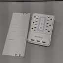 Socket Outlet Shelf,Wall Outlet Surge Protector,6 Electrical Outlet Splitter with 3 USB Outlet,Multi Plug Outlet,Charging Shelf,Outlet Expander with 6 Nightlight for Home