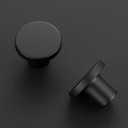 JOY DECOR 30 Pack Black Cabinet Knobs, Matte Black Kitchen Cabinet Knobs, 1-1/5 Inch Round Drawer Pulls, Kitchen Hardware for Dresser Drawers Closets