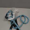 Reflective Dog Collar Padded with Soft Neoprene Breathable Adjustable Nylon Dog Collars for Small Medium Large Dogs (Medium (Pack of 1), Blue Collar+Leash)