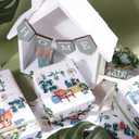 5 x WRAPAHOLIC Kraft New Home Wrapping Paper Roll - Mini Roll - 17 Inch x 33 Feet - Happy New Home Design, Perfect for Birthday, Party, Holiday