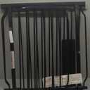 Extra Wide Baby Gate Extra Wide Pet Dog Gates for Stairs Doorways Black Metal Tension Indoor Safety Gates with Pressure Mount 71.5-76.38 Inch