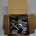 4 Pack Stocking Holders for Mantle for Christmas Decorations,2 in 1 Mantle Garland Holder for Hanging Christmas Stockings,No Drilling Required & Adjustable Garland Hanger, Metal(Black)