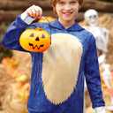 Unisex Kids Halloween Funny Hoodies Cute Print Pullover with Pocket 4-14 Years (L)