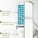 Flying Insect Trap Indoor - Plug-in Fly Catcher and Killers Includes Refills for House Flies, Fruit Flies, Gnats,and Moths, Bug Light Killer, Cover up to 600 ft, Off-White, 2 Traps + 8 Refills