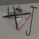 LCCBRO Garden Flag Stand Holder Pole with 5 Prong Base for Outside Double Flag, More Stable Yard Flag Stand Weather Proof, for Small Garden Flags 12 x 18, Holds Flags up to 13" Wide