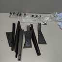 Universal TV Stand, Metal TV Legs for 20-65 inch LCD/LED/OLED/Plasma Flat&Curved Screen TV Height Adjustment with VESA 75x75mm to 800x500mm Max ML1760 (Black)