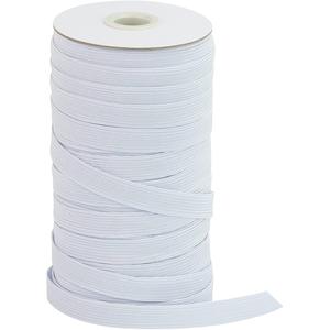Flat Elastic Band for Sewing, 1/2 inch 50 Yards High Elasticity White Elastic Cord Elastic Rope Knit Elastic Spool for Sewing DIY Crafts(White,1/2 ...