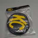 KC HiLites 5102 6" Soft Light Covers - Vinyl Black w/Yellow KC (Sold in Pairs)